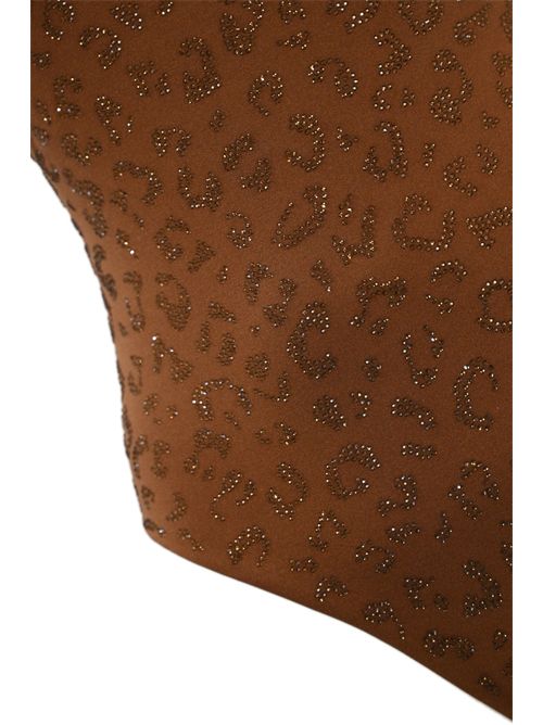 Costume da bagno intero con strass animalier Mc2 Saint Barth | LORA00352H SHINY STRASS LEOPARD 18